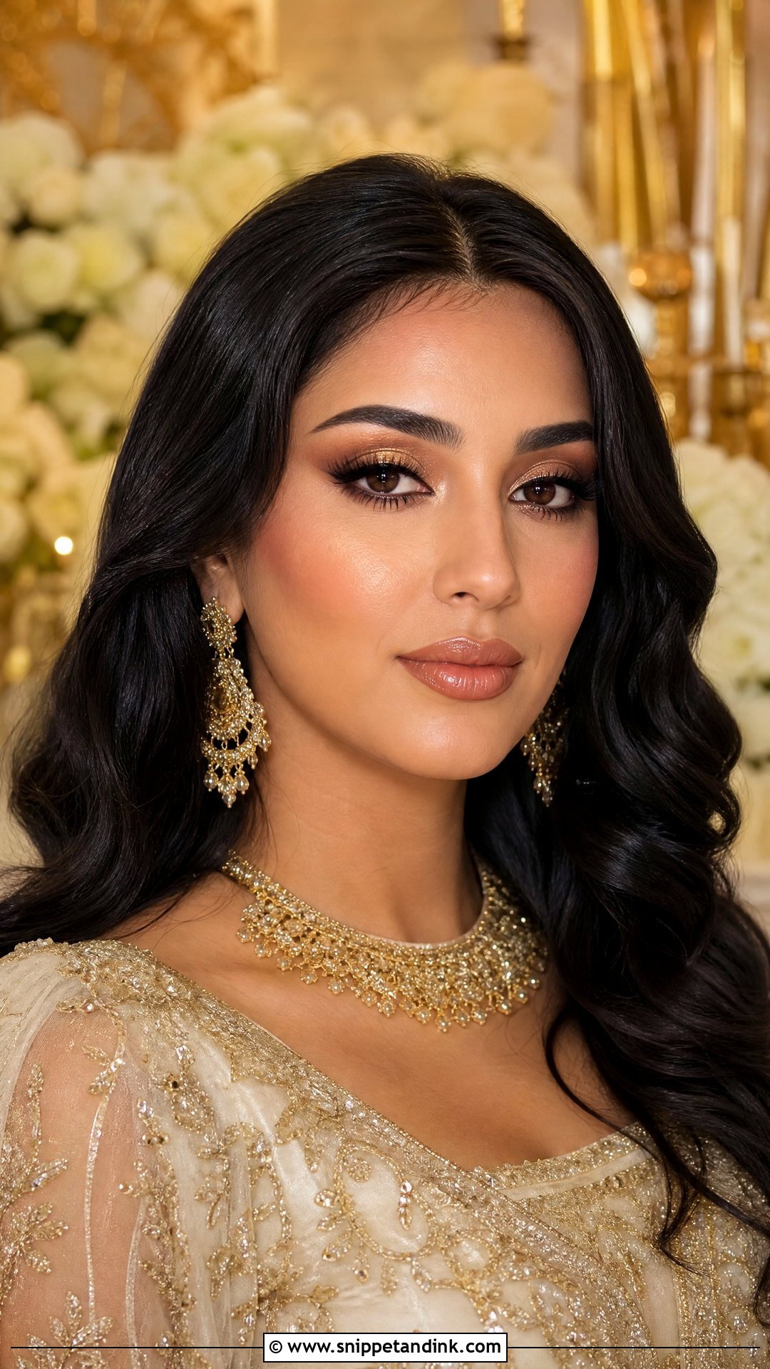 Gold Bridal Makeup - Snippet and Ink - 25 Wedding Bride Makeup Ideas