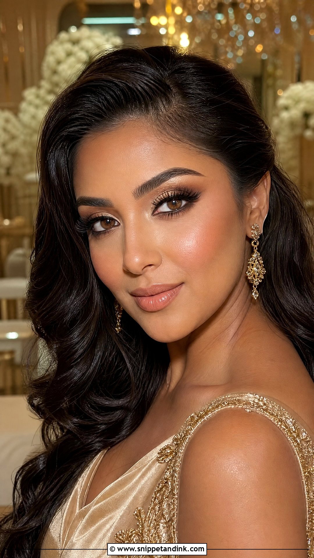 Gold Bridal Makeup - Snippet and Ink - 25 Wedding Brides Makeup Ideas