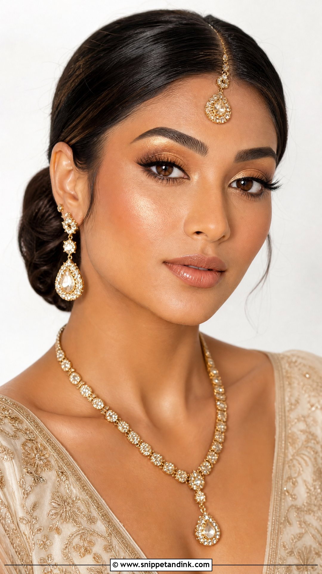 Gold Bridal Makeup - Snippet and Ink - 35 Bridal Makeup Ideas