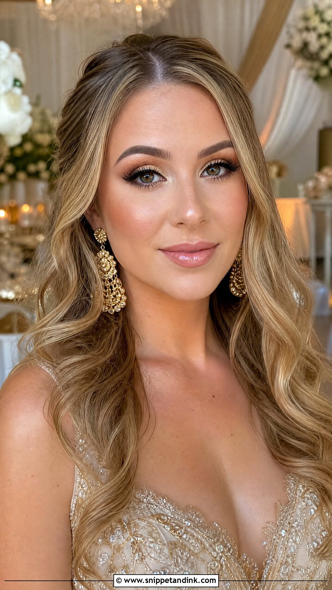 Gold Bridal Makeup - Snippet and Ink - 20 Bridal Makeup Styles