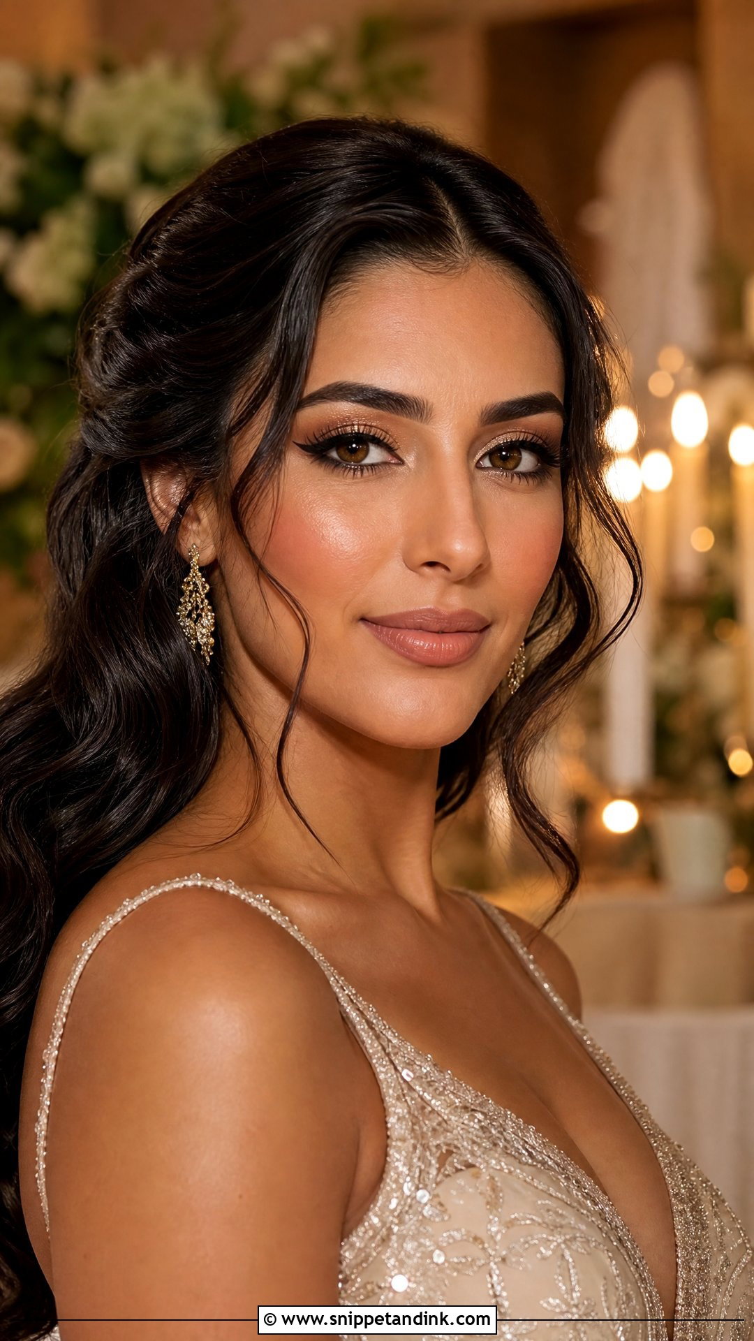Gold Bridal Makeup - Snippet and Ink - 20 Brides Make Up Wedding Ideas