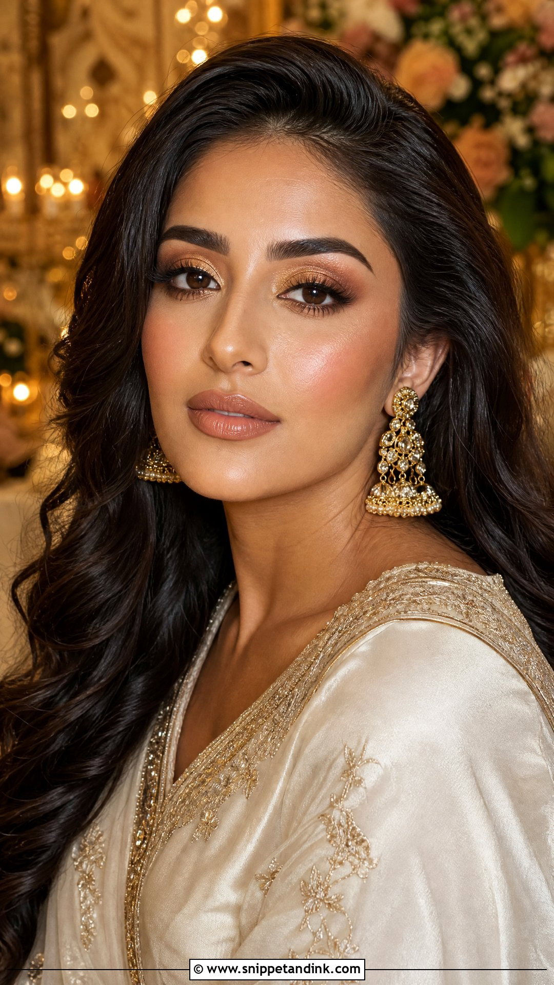 Gold Bridal Makeup - Snippet and Ink - 20 Colorful Bridal Makeup Ideas
