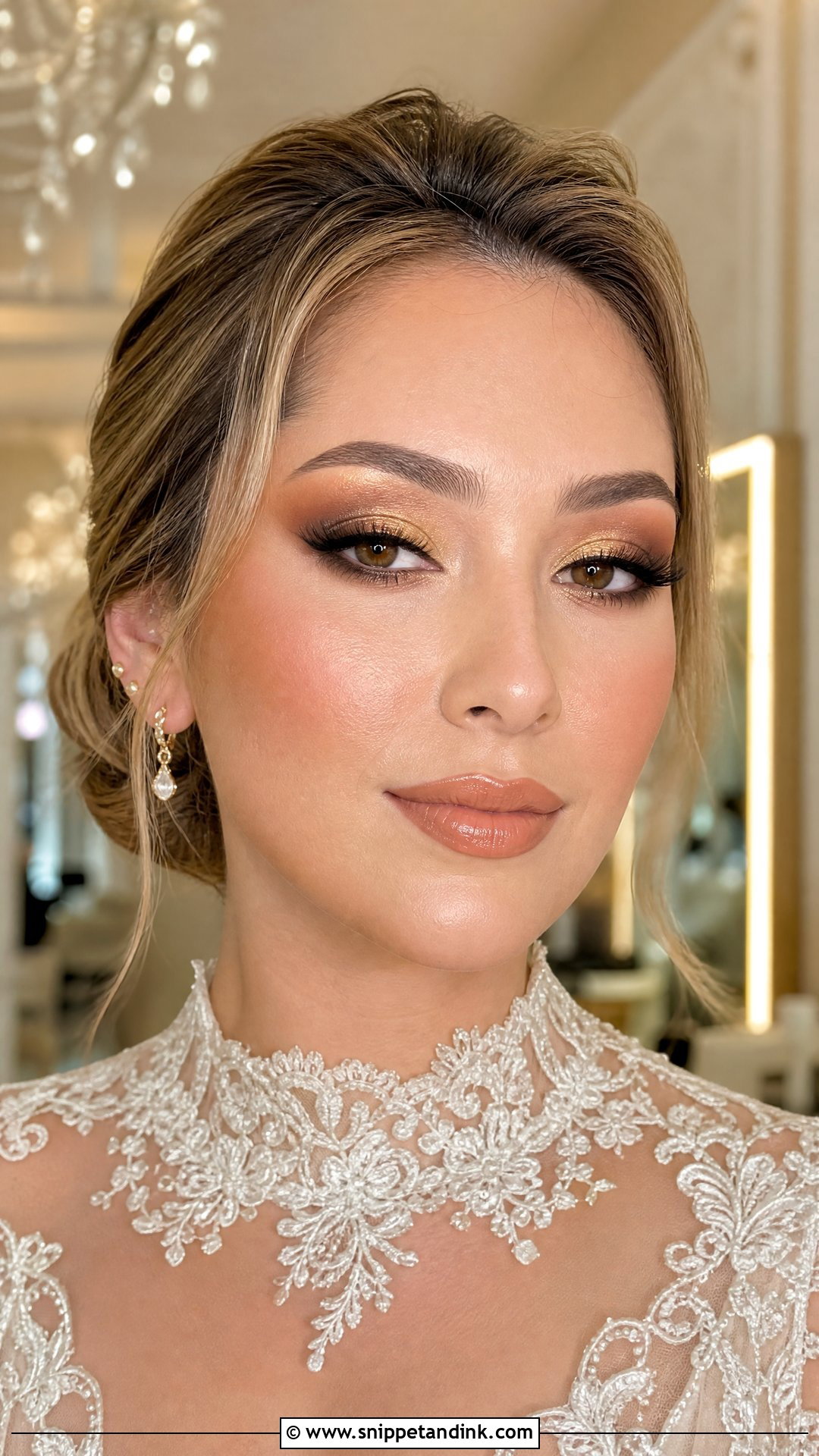 Gold Bridal Makeup Brown Eyes - Snippet and Ink - 20 Bridal Makeup Full Glam Brown Eyes