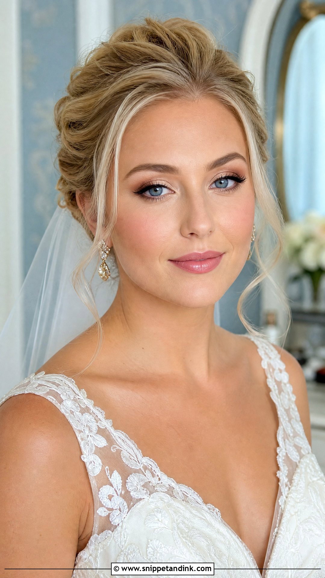 Gold Bridal Makeup For Blue Eyes - Snippet and Ink - 20 Gold Bridal Makeup Ideas