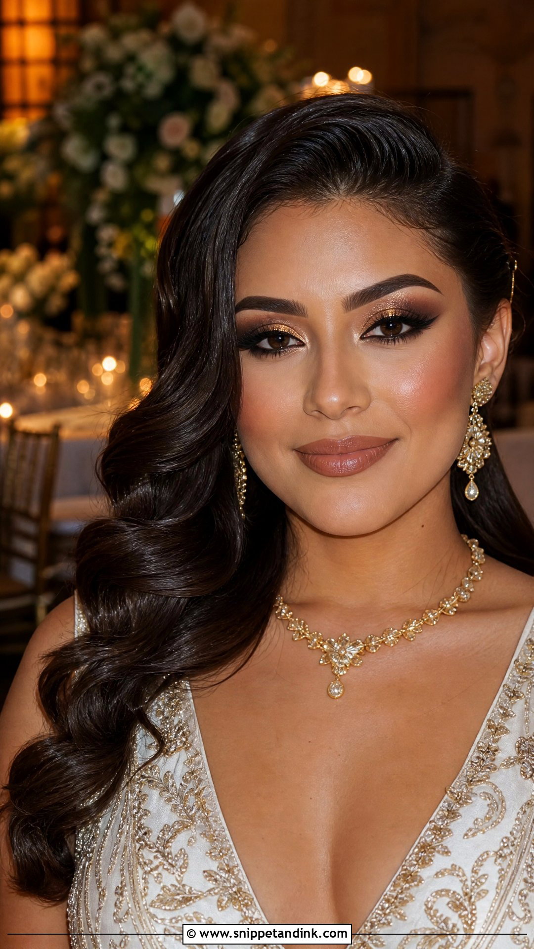 Gold Bridal Makeup For Brown Eyes - Snippet and Ink - 35 Bridal Makeup for Brown Eyes