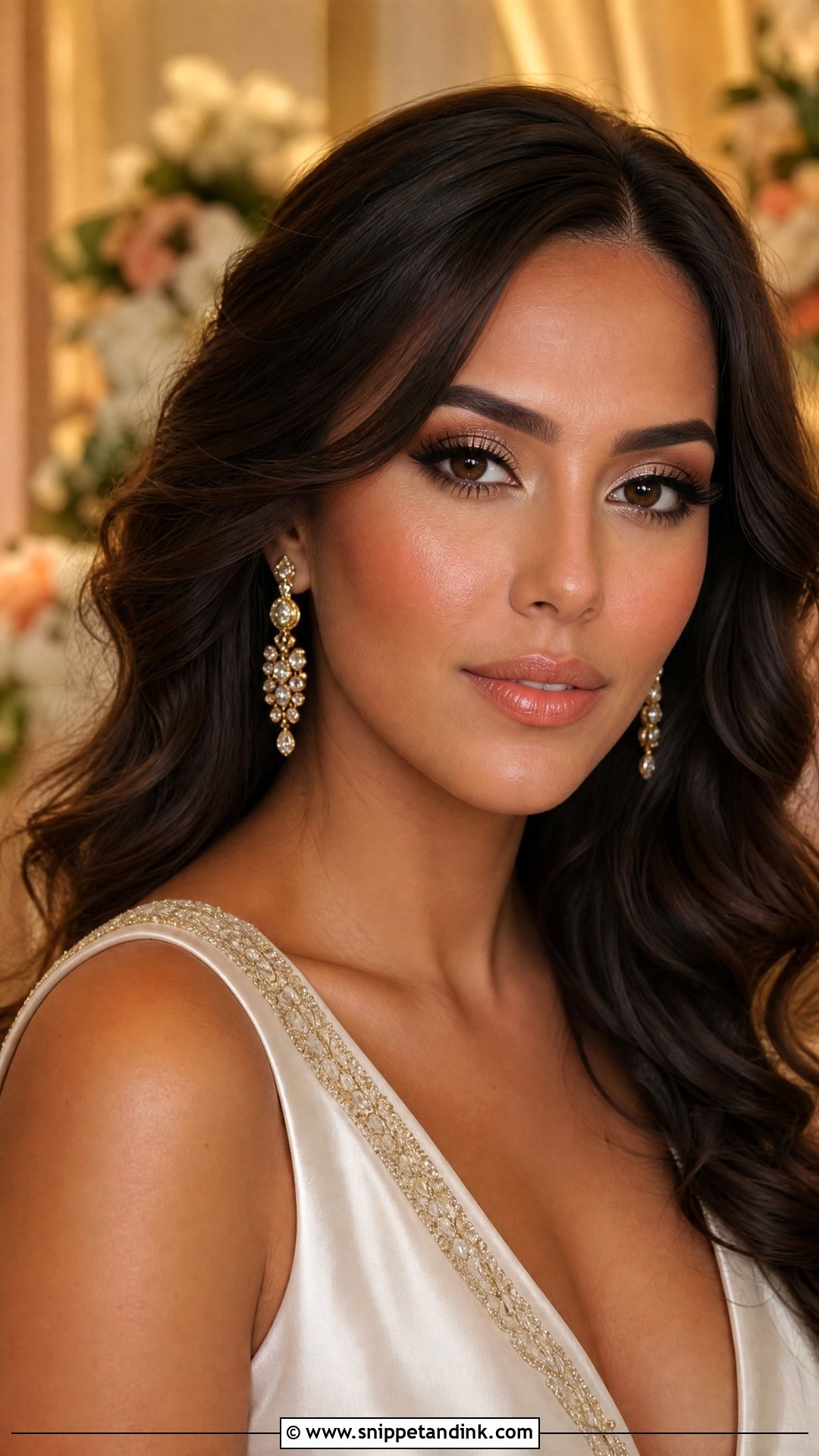 Gold Bridal Makeup For Brown Eyes Brunettes - Snippet and Ink - 25 Bridal Makeup for Brown Eyes Brunettes