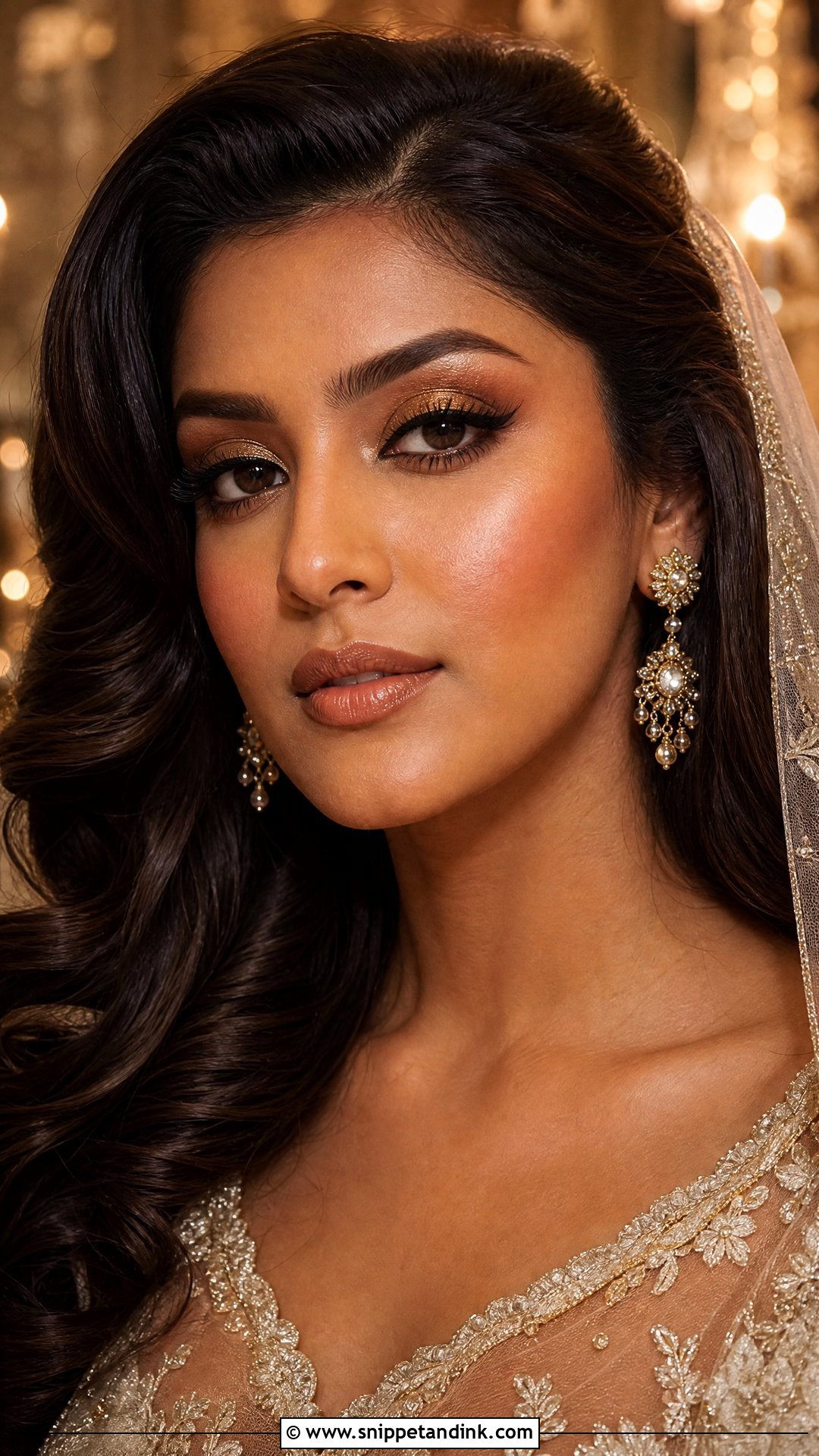 Gold Bridal Makeup For Brown Skin - Snippet and Ink - 25 Bridal Makeup for Brown Skin Ideas