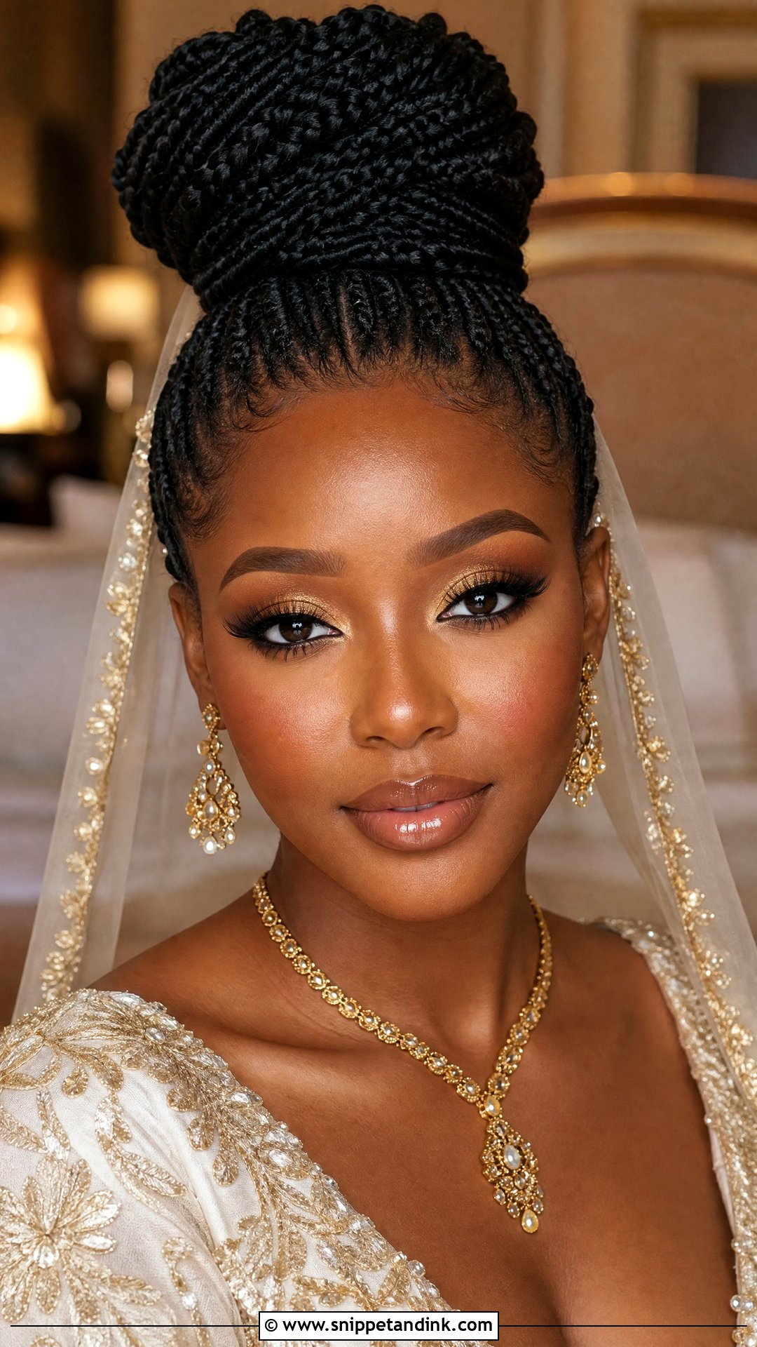 Gold Bridal Makeup For Dark Skin - Snippet and Ink - 25 Black Bridal Makeup Dark Skin Ideas