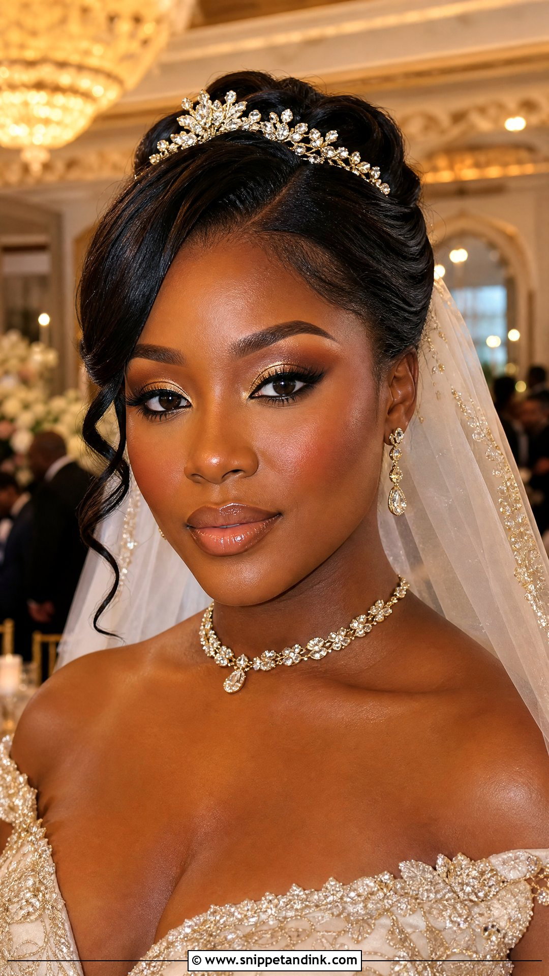 Gold Bridal Makeup For Dark Skin - Snippet and Ink - 20 Bridal Makeup for Dark Skin Ideas