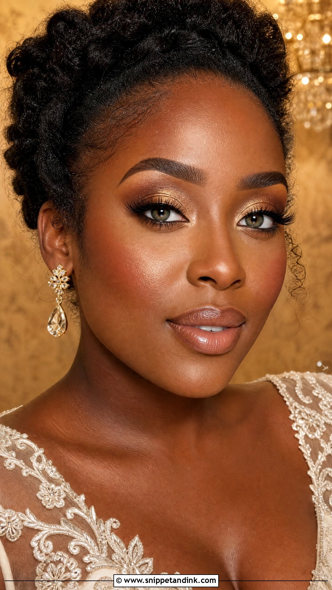 Gold Bridal Makeup For Green Eyes - Snippet and Ink - 20 Bridal Wedding Makeup for Green Eyes