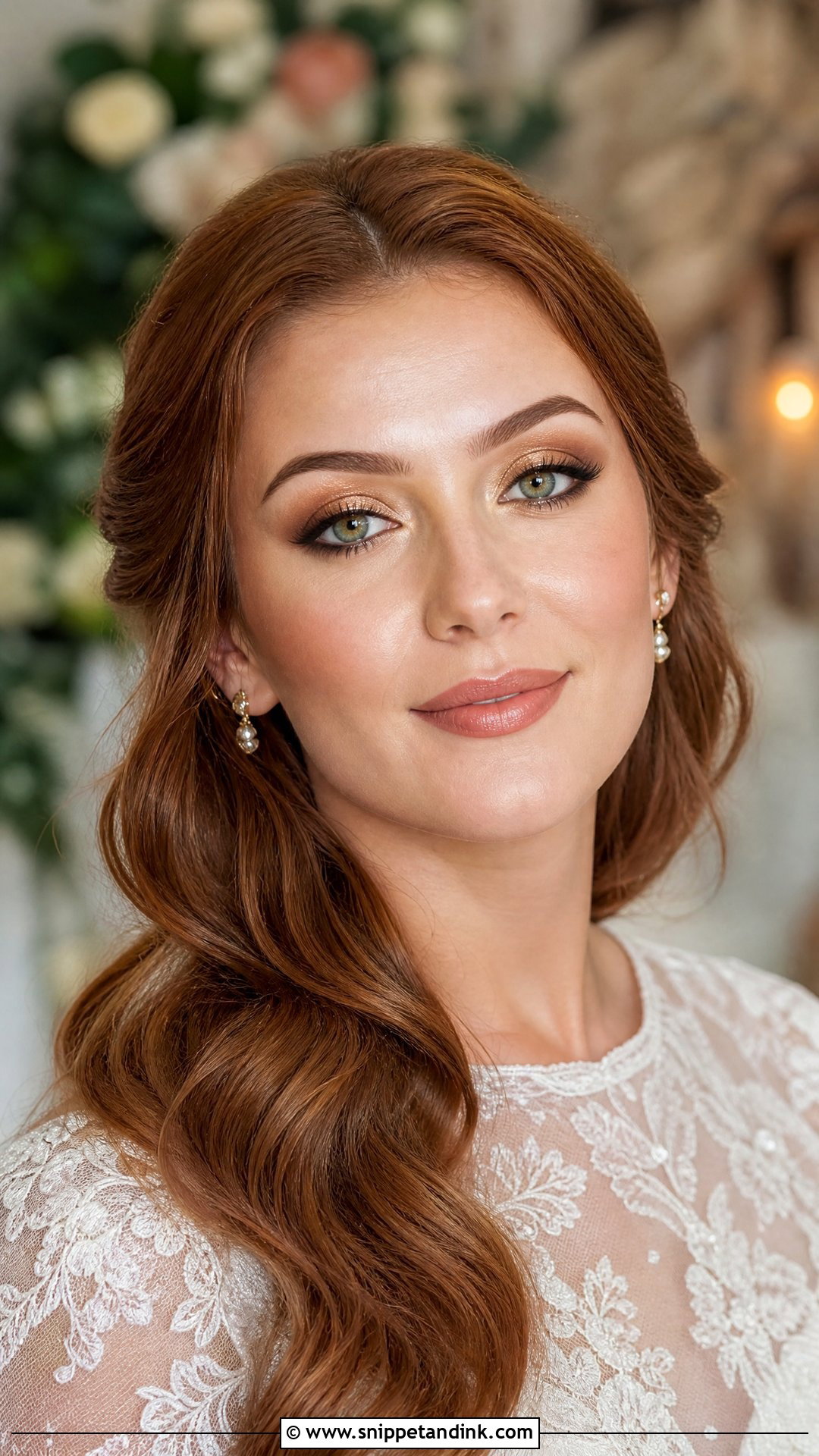 Gold Bridal Makeup For Green Eyes - Snippet and Ink - 20 Gold Bridal Makeup Ideas