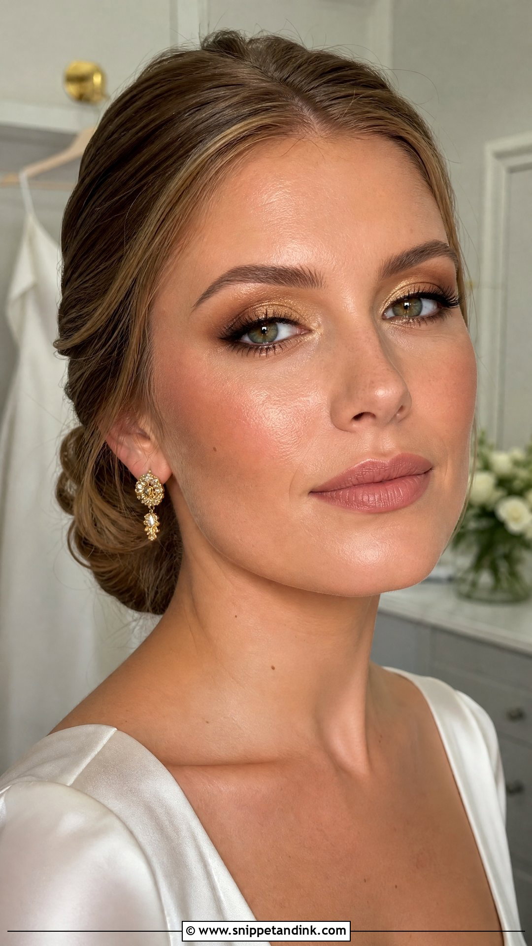 Gold Bridal Makeup For Hooded Eyes - Snippet and Ink - 25 Bridal Makeup for Hooded Eyes