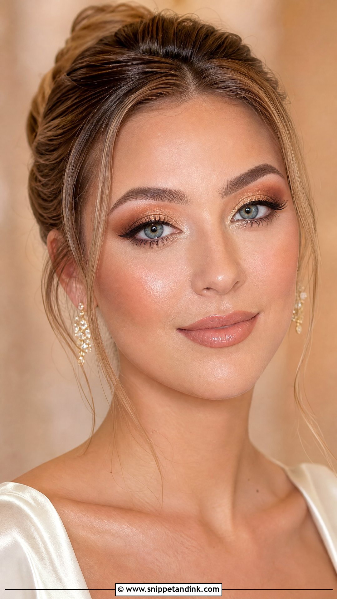 Gold Bridal Makeup For Round Face - Snippet and Ink - 25 Bridal Makeup Round Face Ideas