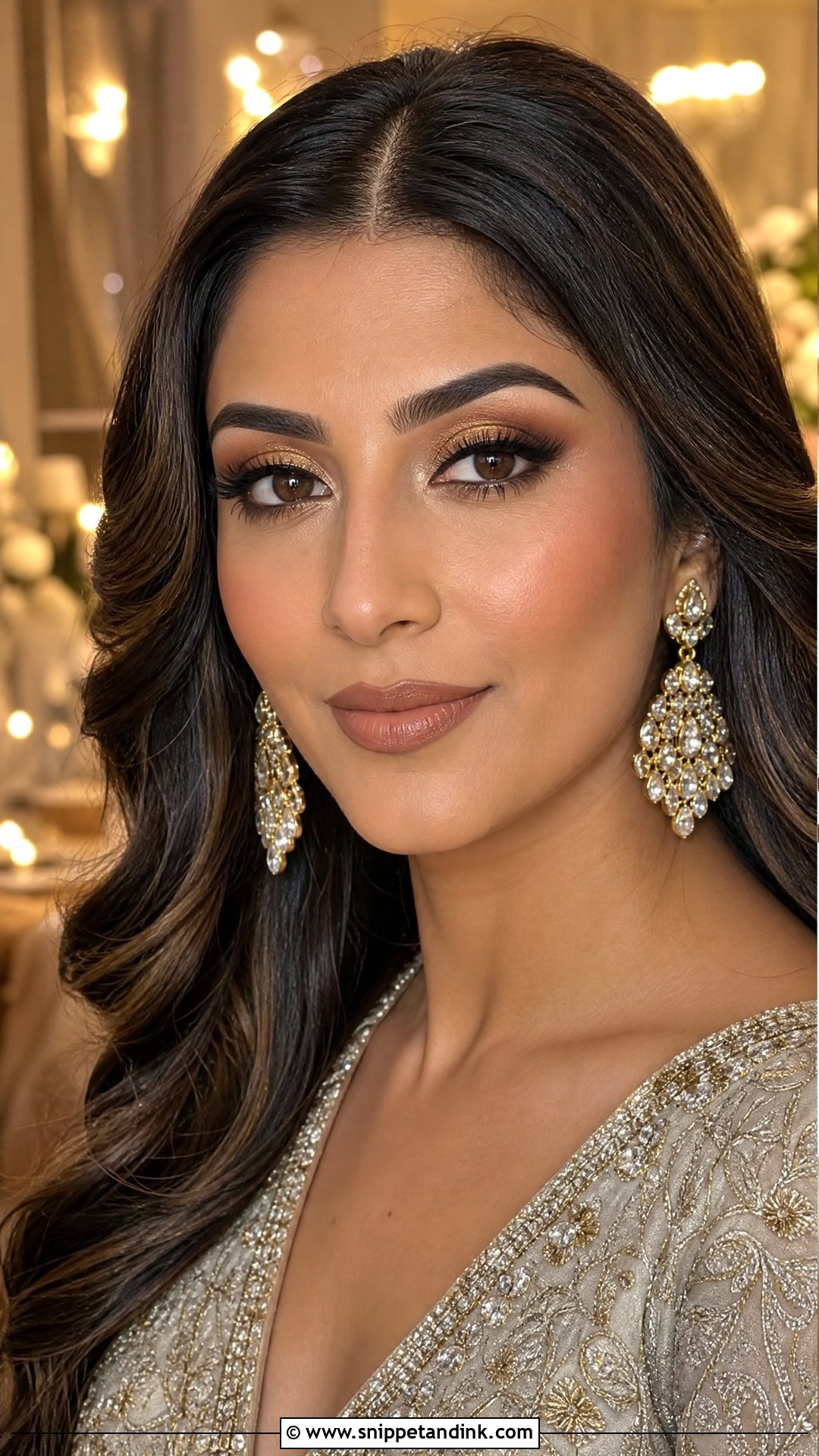 Gold Bridal Makeup for Brown Eyes - Snippet and Ink - 20 Bridal Wedding Make Up for Brown Eyes