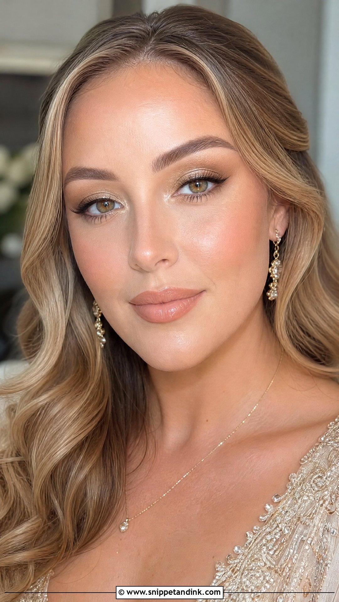 Gold Bridal Makeup for Small Eyes - Snippet and Ink - 20 Wedding Makeup for Small Eyes