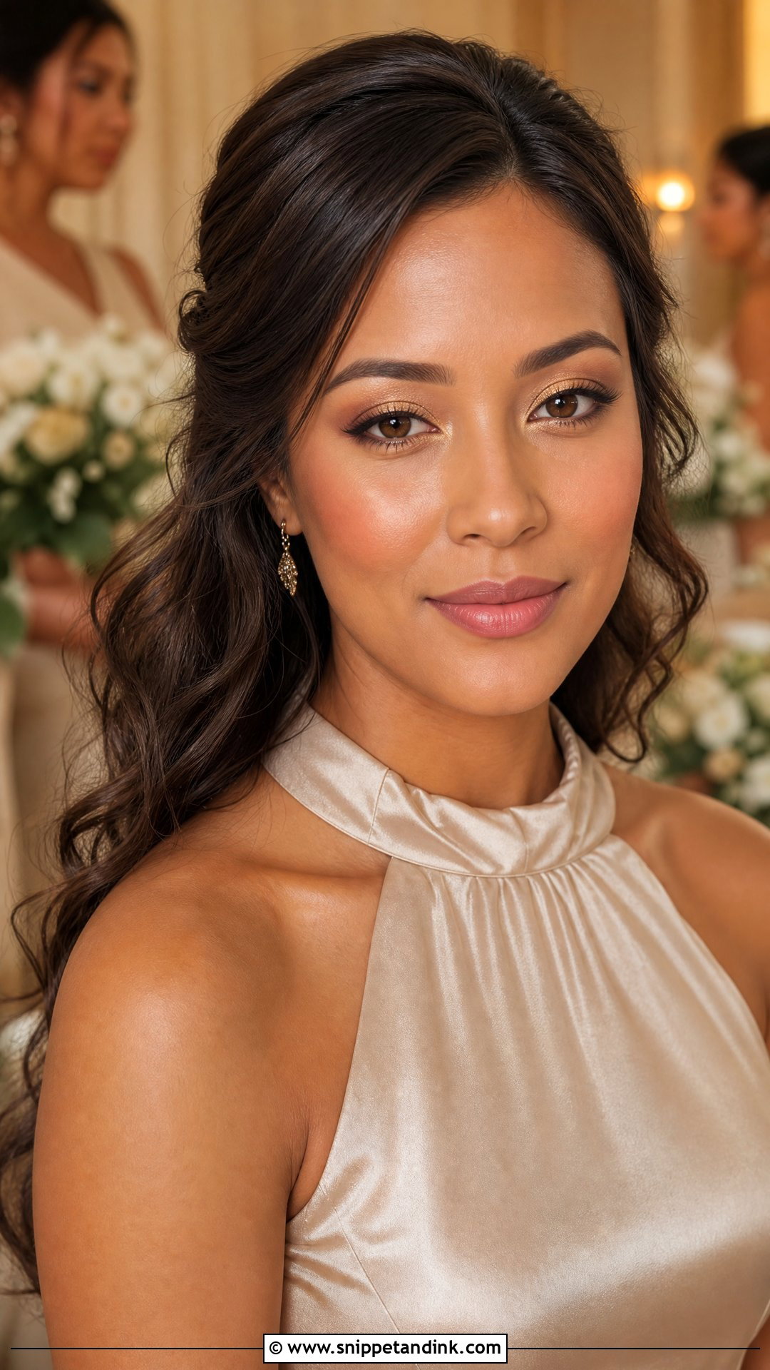 Gold Bridesmaid Makeup - Snippet and Ink - 20 Gold Wedding Makeup Ideas