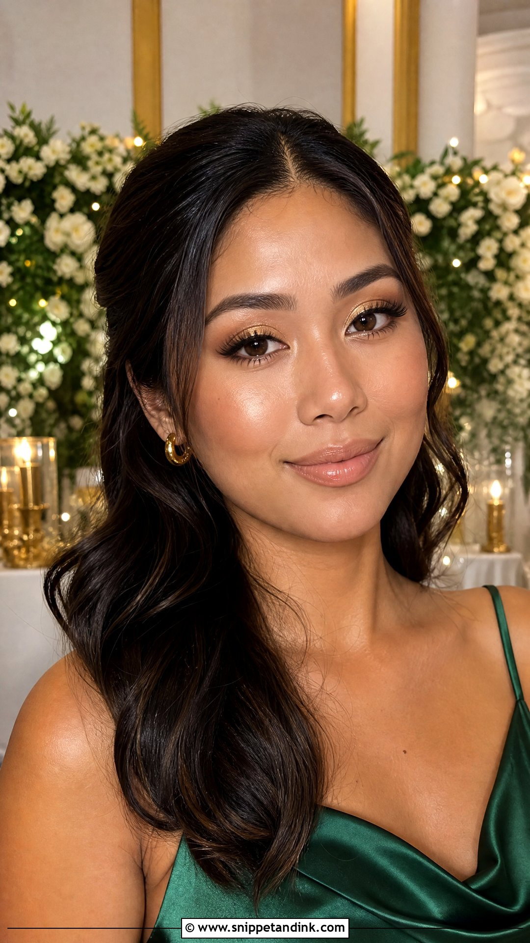 Gold Bridesmaid Makeup - Snippet and Ink - 20 Makeup for Wedding Bridesmaid Ideas