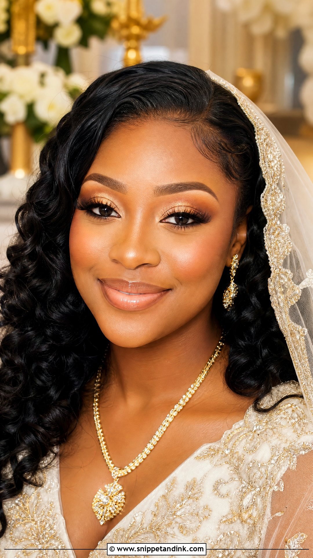 Gold Christian Bridal Makeup - Snippet and Ink - 20 Christian Bridal Makeup Ideas