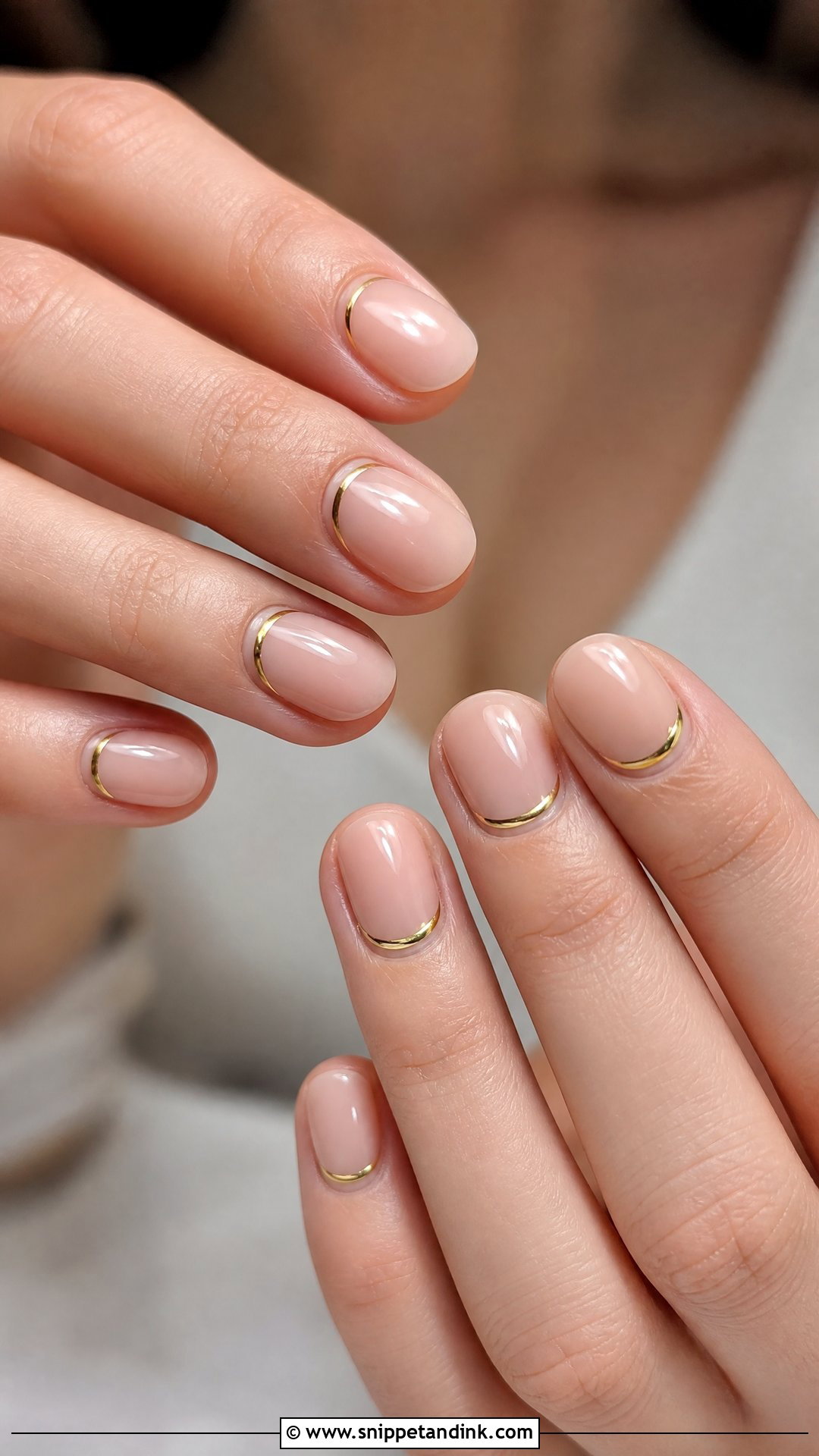 Gold Cuticle Bride Nails - Snippet and Ink - 25 Elegant Gold Bride Wedding Nails