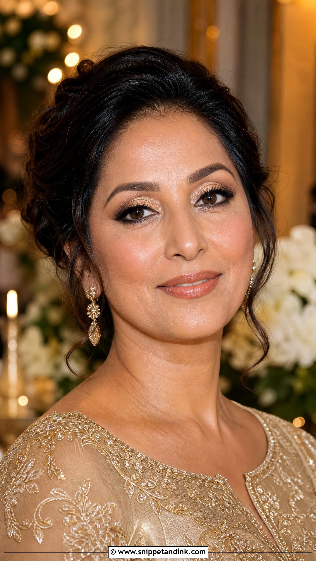 Gold Dress Mother Of The Bride Makeup - Snippet and Ink - 20 Mom of Bride Makeup Ideas