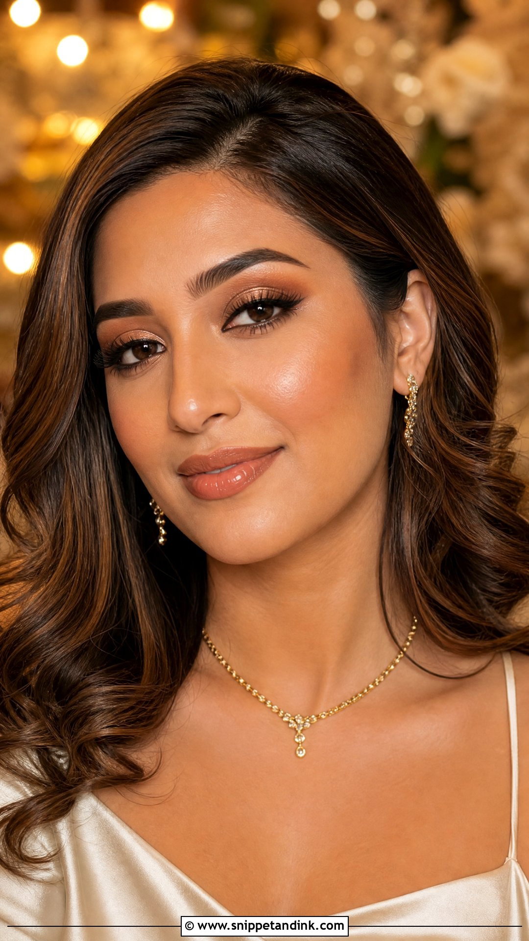 Gold Engagement Makeup - Snippet and Ink - 30 Engagement Makeup Ideas