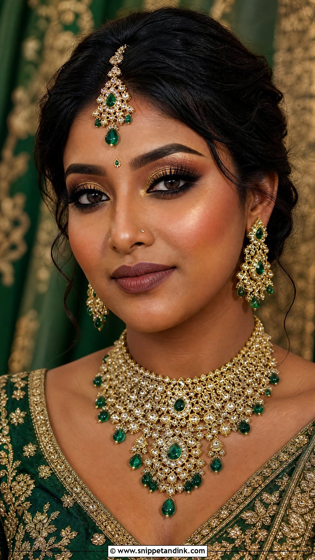 Gold Eye Indian Bridal Makeup - Snippet and Ink - 25 Indian Wedding Bridal Makeup Ideas