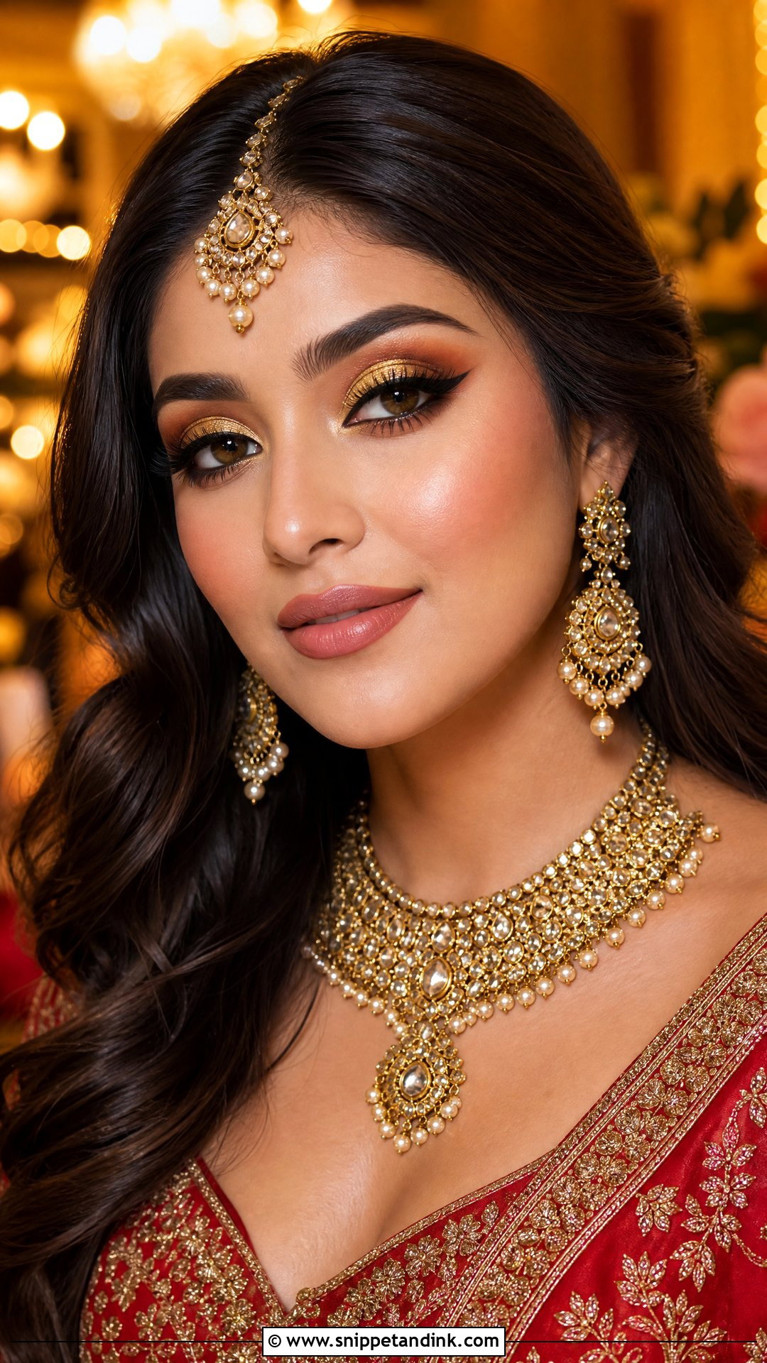 Gold Eye Makeup For Indian Wedding - Snippet and Ink - 20 Eye Makeup for Indian Wedding Ideas