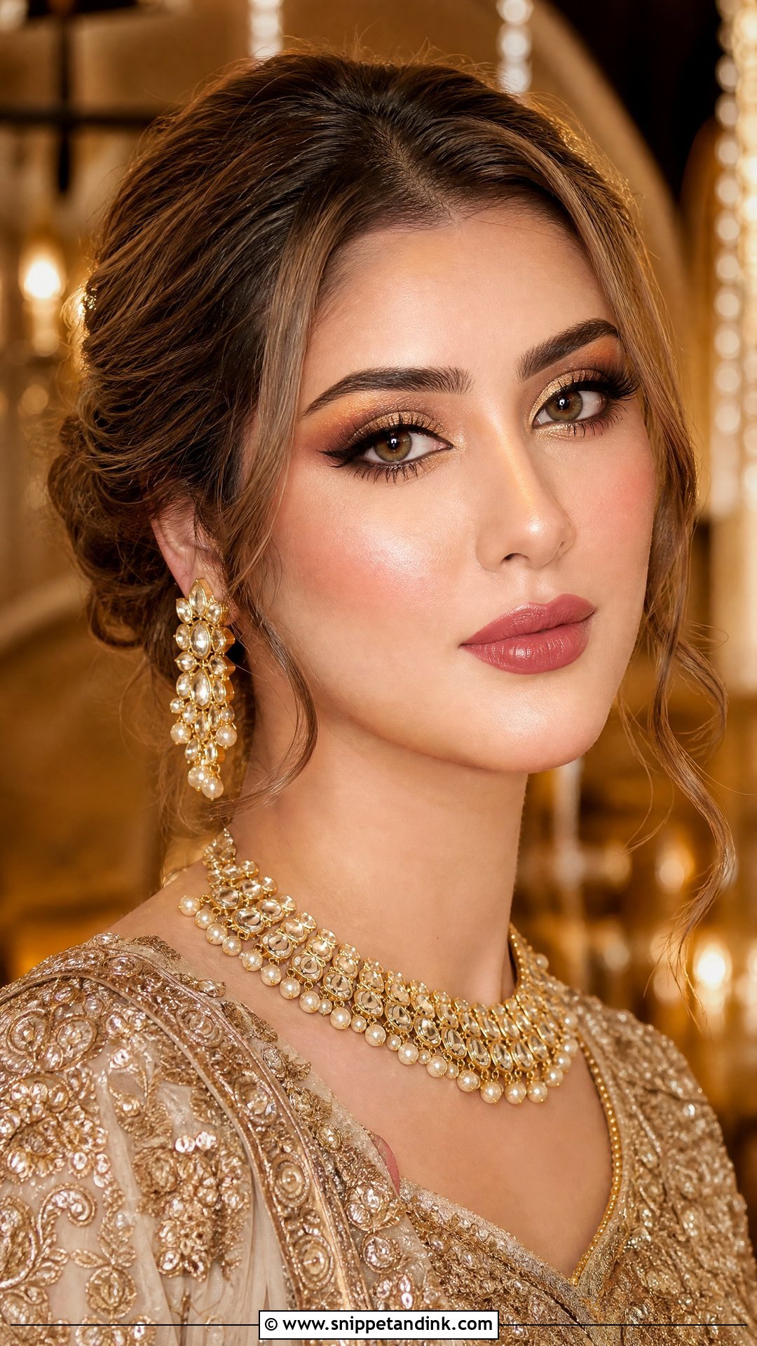 Gold Eye Pakistani Bridal Makeup - Snippet and Ink - 35 Pakistani Bridal Makeup Ideas