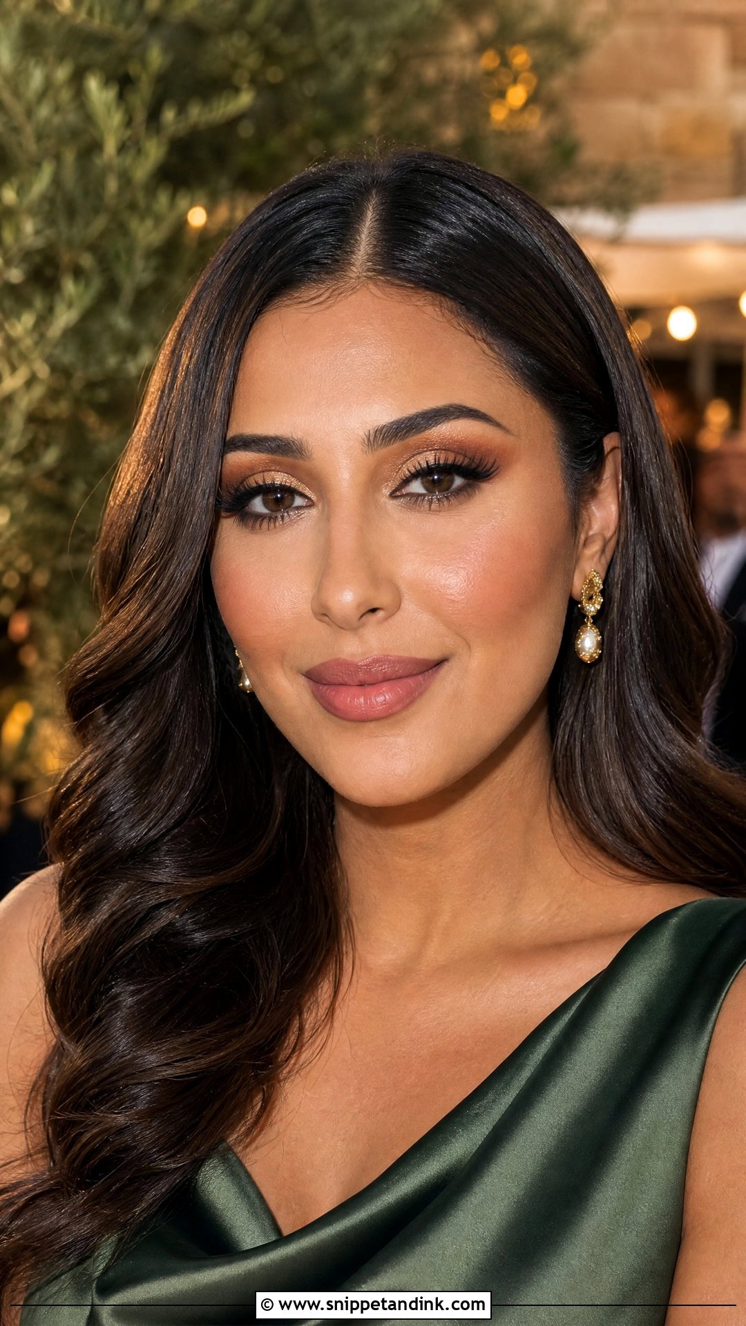 Gold Eye Wedding Guest Makeup - Snippet and Ink - 20 Easy Makeup for Wedding Guest Ideas