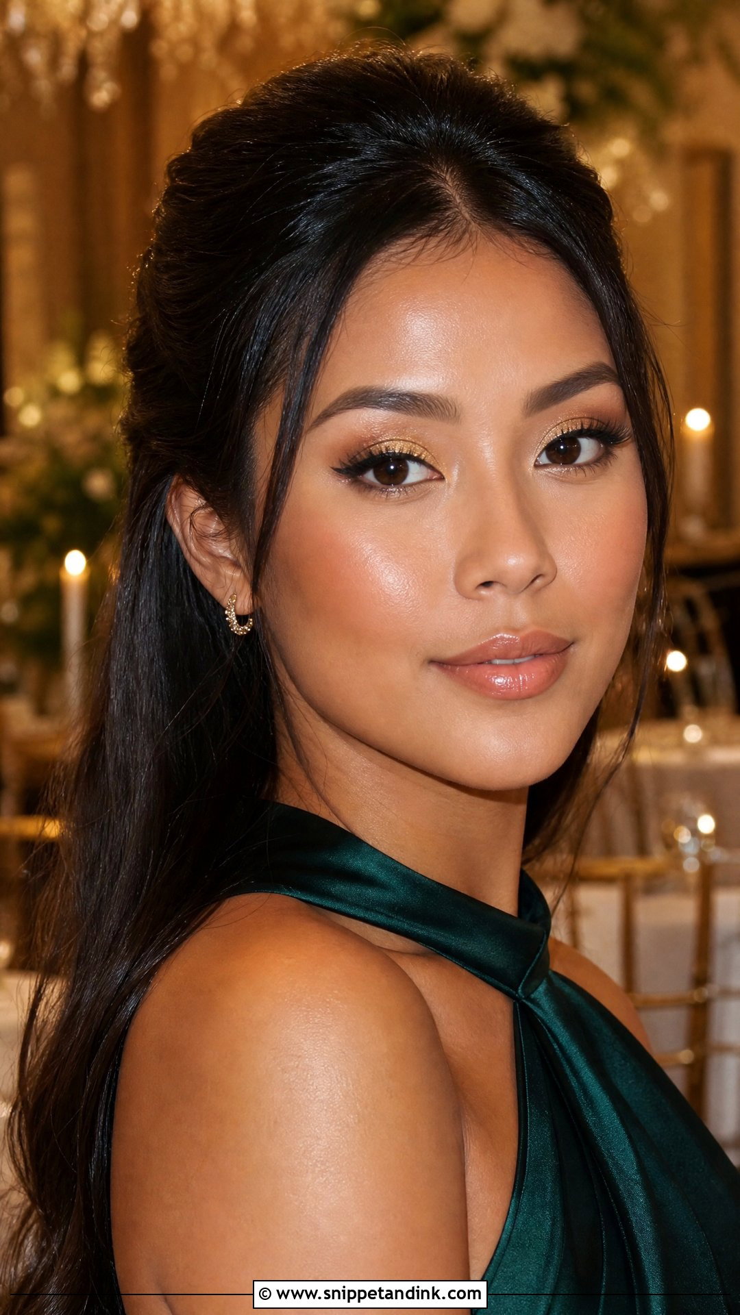 Gold Eye Wedding Guest Makeup - Snippet and Ink - 20 Makeup Look for Wedding Guest Ideas