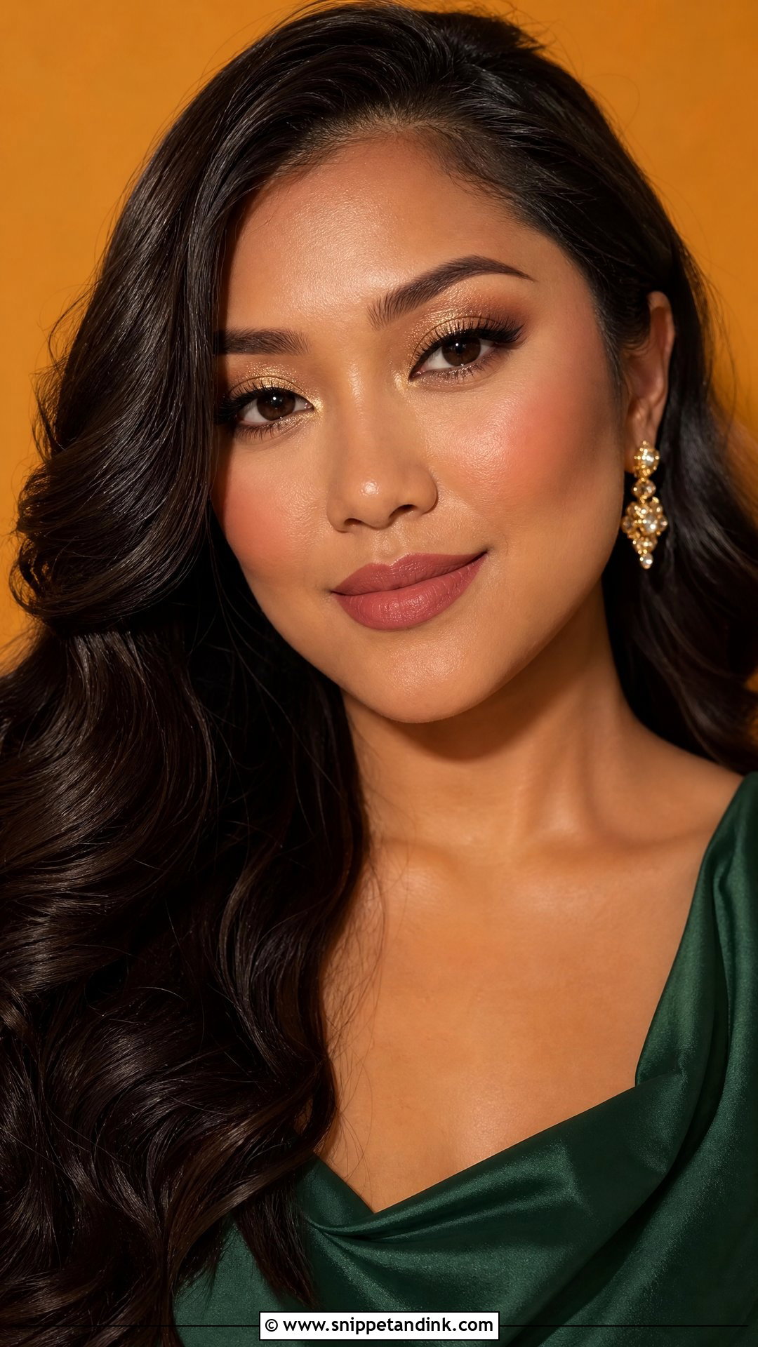 Gold Eye Wedding Guest Makeup - Snippet and Ink - 20 Makeup Inspo Wedding Guest Ideas