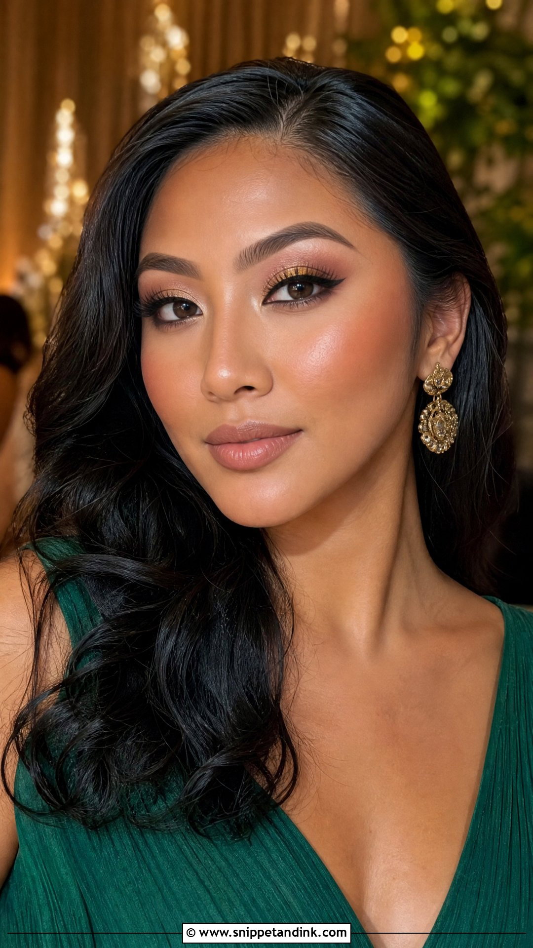 Gold Eye Wedding Guest Makeup - Snippet and Ink - 25 Makeup Ideas for Wedding Guest