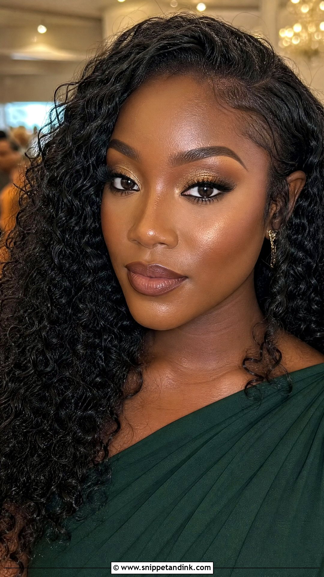 Gold Eye Wedding Guest Makeup - Snippet and Ink - 25 Wedding Guest Makeup Looks