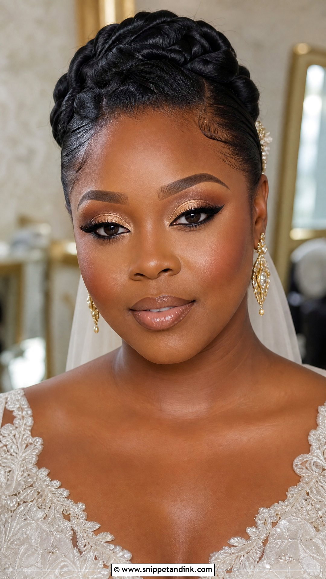 Gold Eyeshadow Black Wedding Makeup - Snippet and Ink - 20 Black Wedding Makeup Dark Skin Girl Ideas