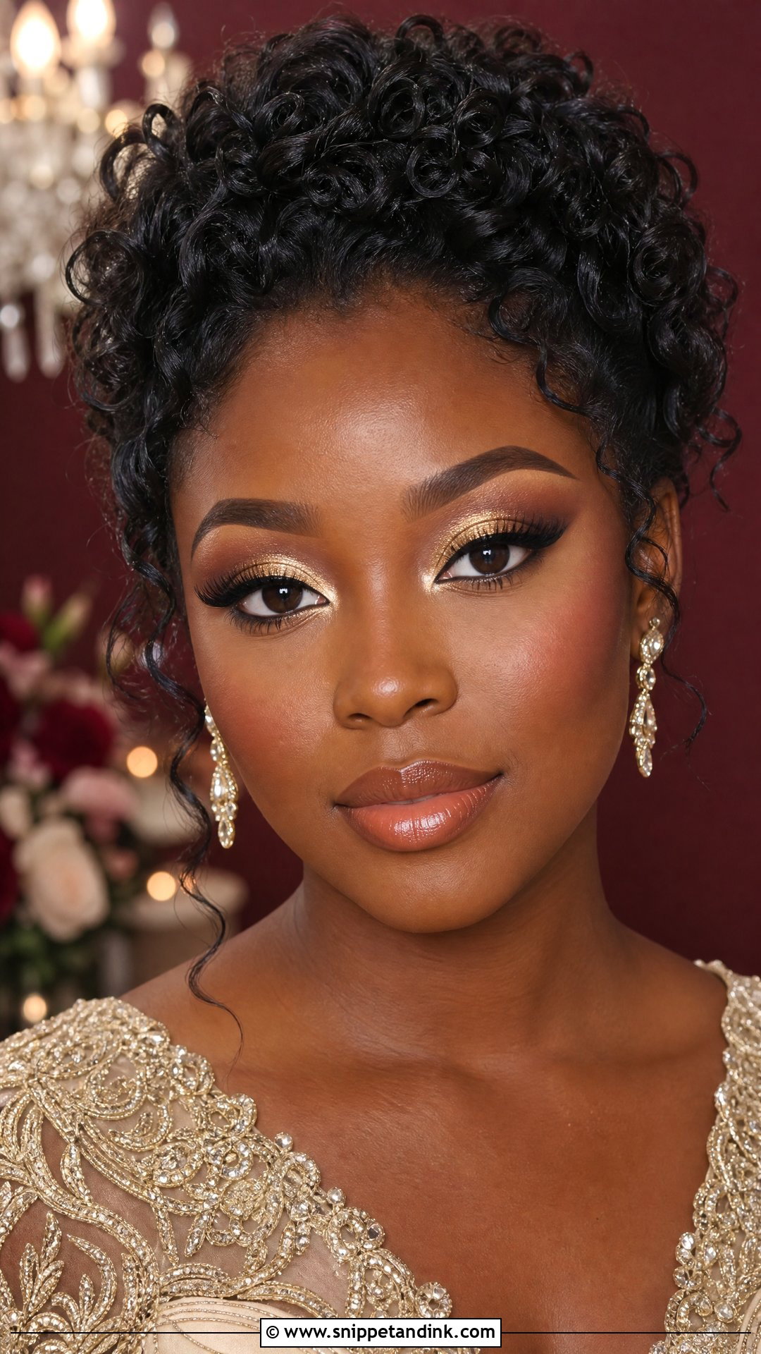 Gold Eyeshadow Wedding Makeup - Snippet and Ink - 25 Makeup Look for Wedding Ideas
