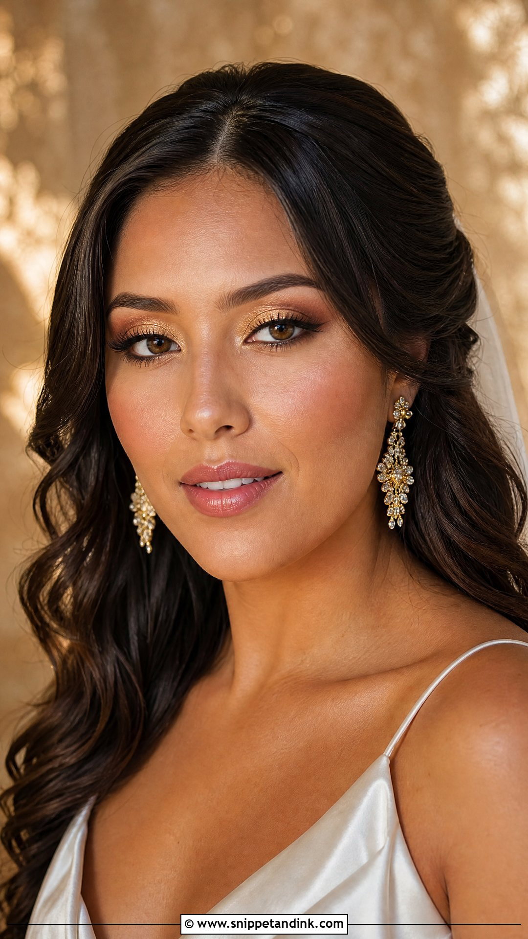 Gold Fairy Bridal Makeup - Snippet and Ink - 20 Fairy Bridal Makeup Ideas