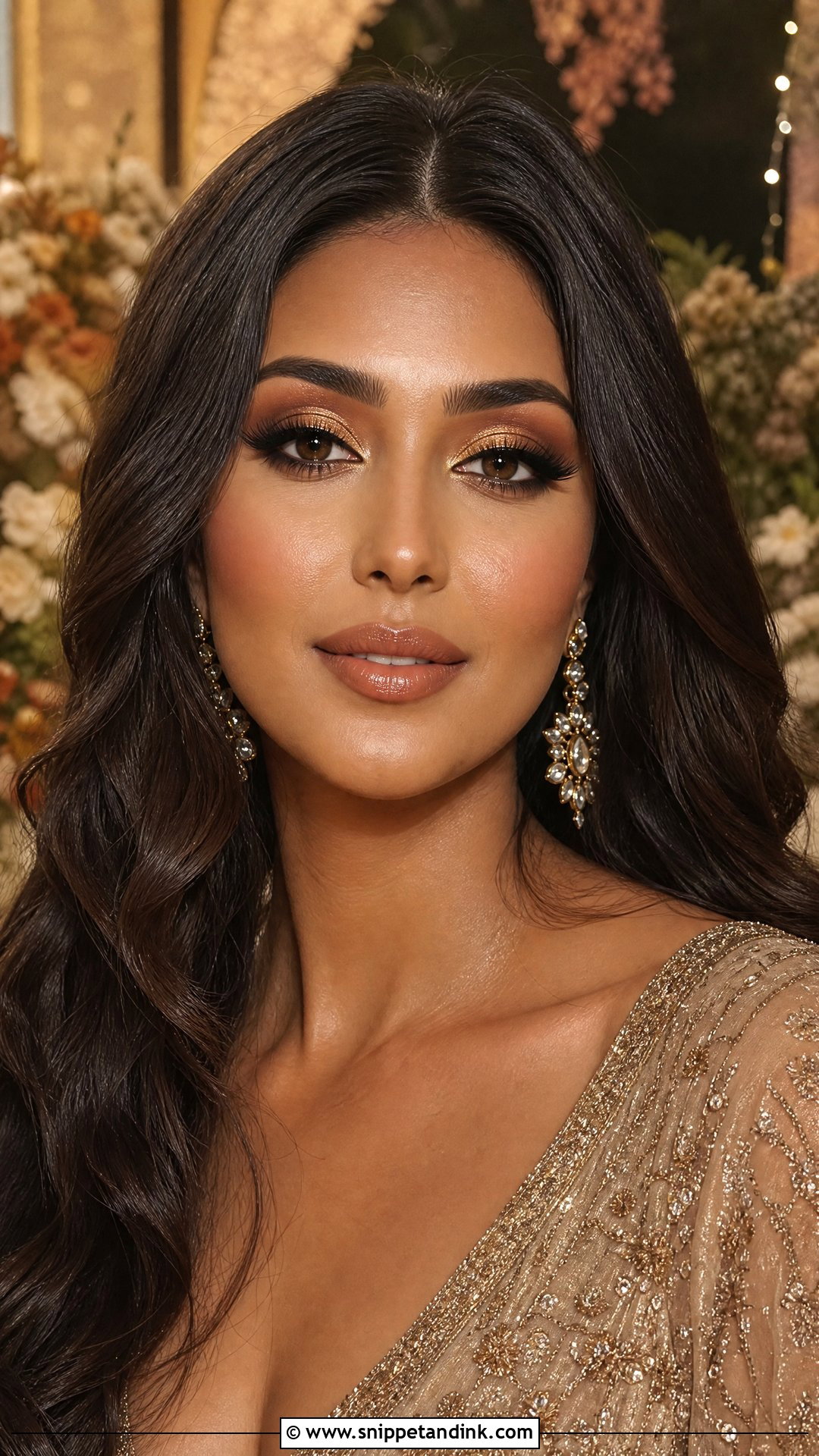 Gold Fall Bridal Makeup - Snippet and Ink - 25 Fall Wedding Makeup for Bride Ideas