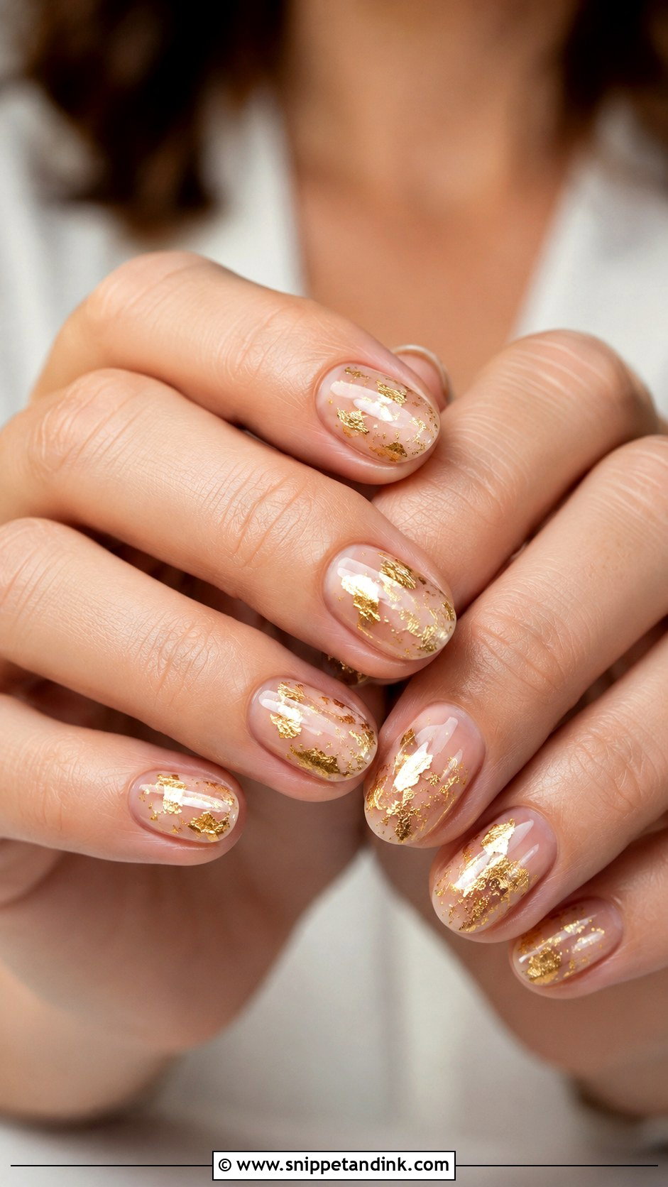 Gold Foil Wedding Nails - Snippet and Ink - 20 Gold Wedding Nails for Bride