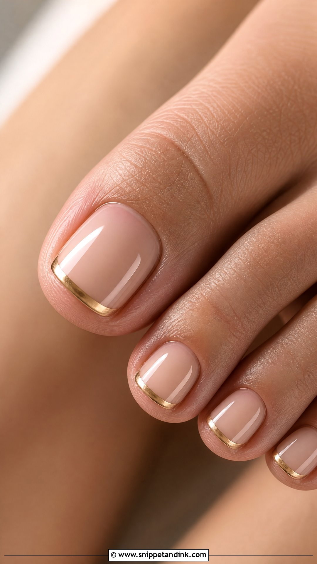 Gold French Bridal Toe Nails - Snippet and Ink - 25 Bridal Toes Nails Brides