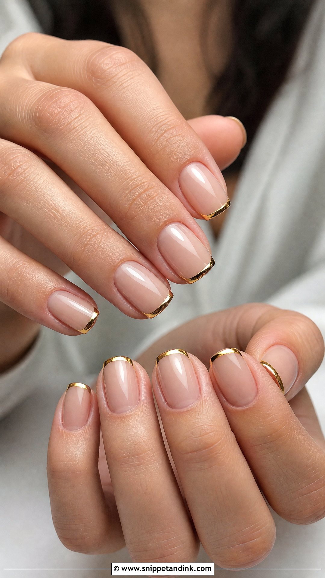 Gold French Wedding Nails - Snippet and Ink - 25 Nails Design for Wedding
