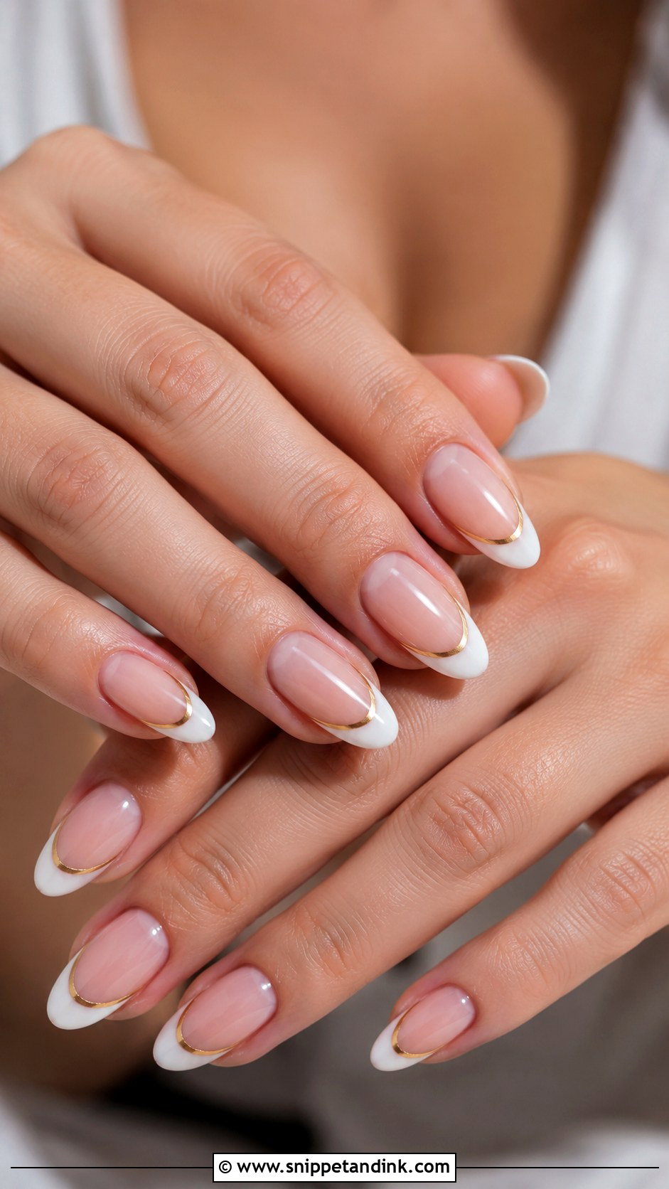 Gold French Wedding Nails - Snippet and Ink - 20 French Nails Wedding Brides