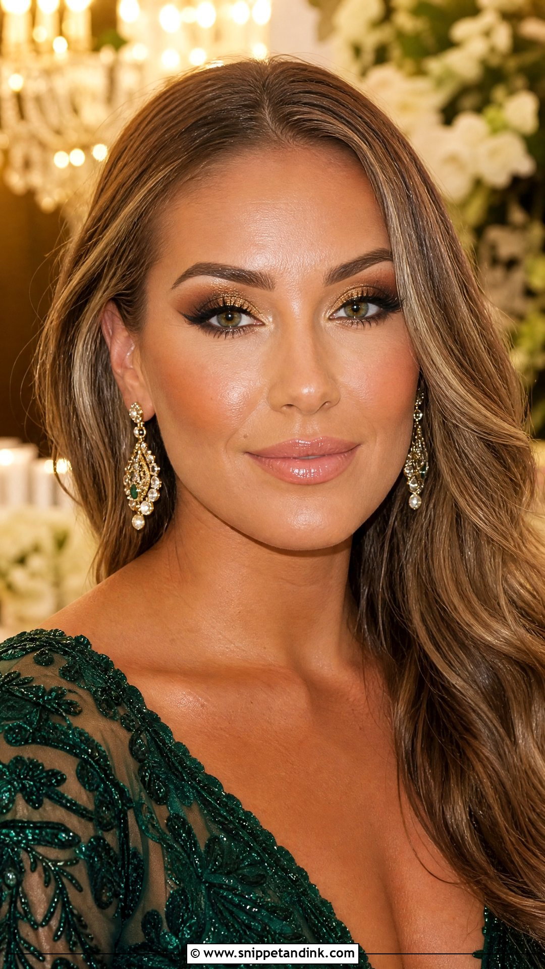 Gold Glam Wedding Makeup - Snippet and Ink - 20 Glam Makeup Looks Wedding