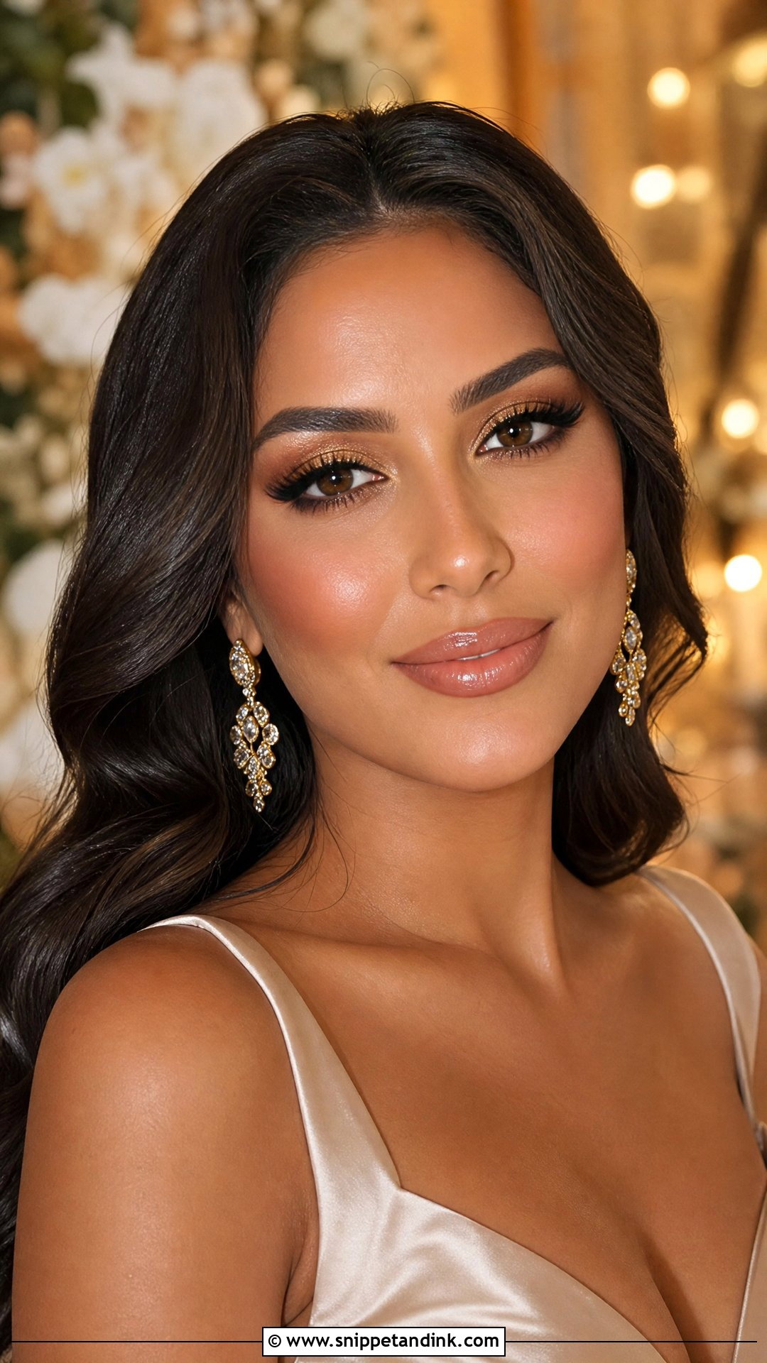 Gold Glam Wedding Makeup - Snippet and Ink - 20 Bold Wedding Makeup Ideas