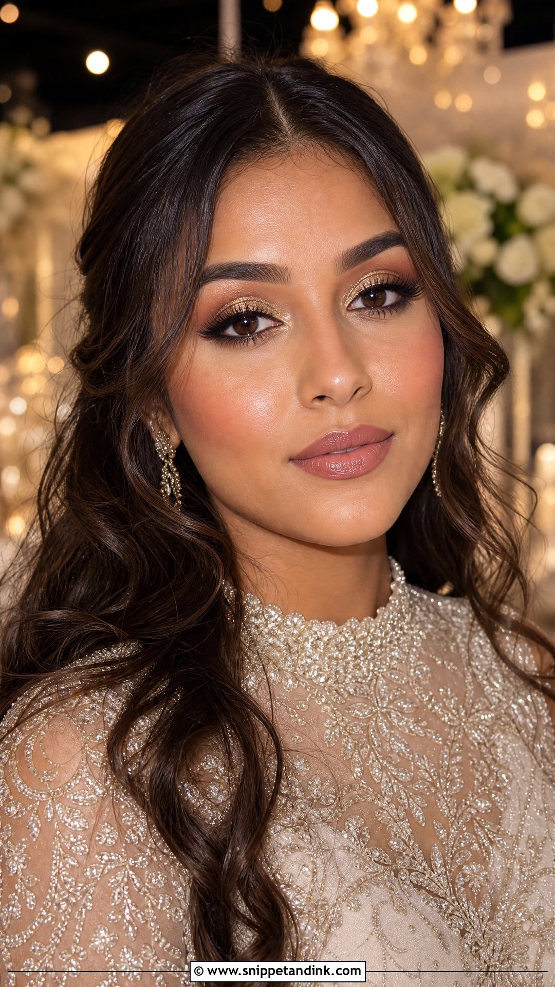 Gold Glitter Wedding Makeup - Snippet and Ink - 20 Gold Wedding Makeup Ideas