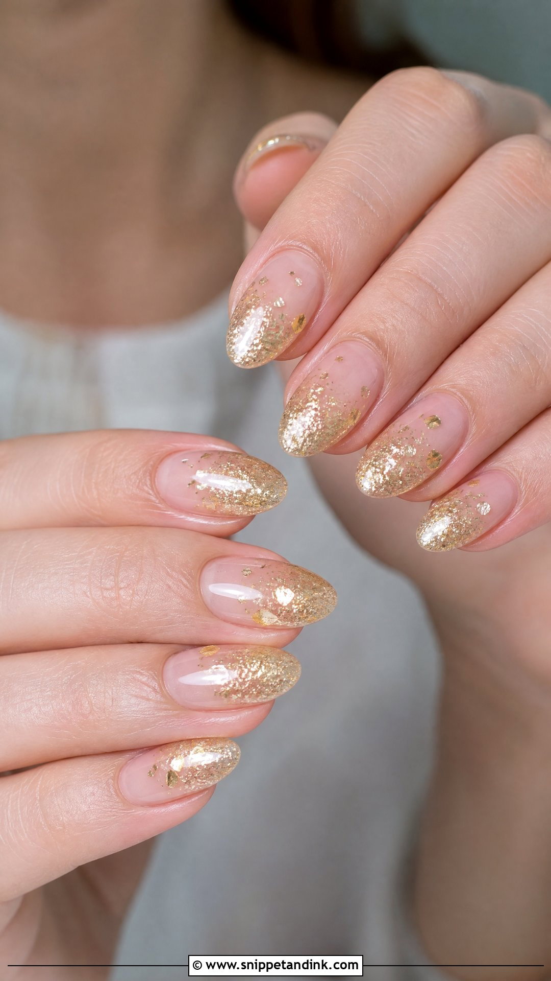 Gold Glitter Wedding Nails - Snippet and Ink - 25 Glitter Wedding Nails