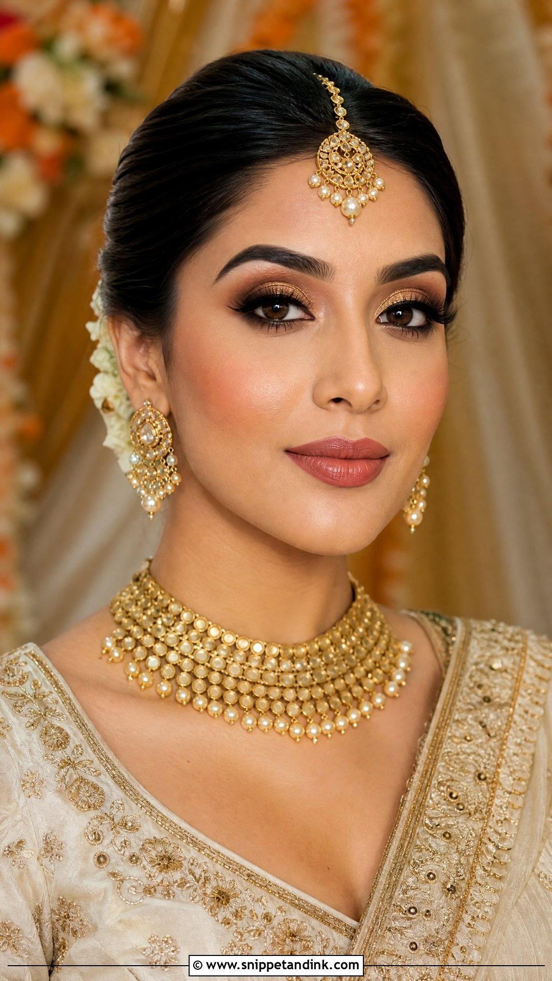 Gold Indian Wedding Makeup - Snippet and Ink - 20 Gold Wedding Makeup Ideas