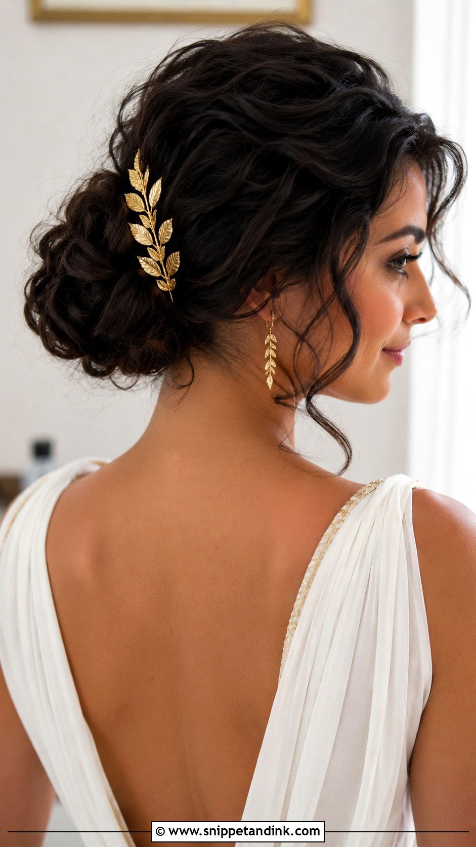 Gold Leaf Hair Clip - Snippet and Ink - 25 Wedding Hair Pieces