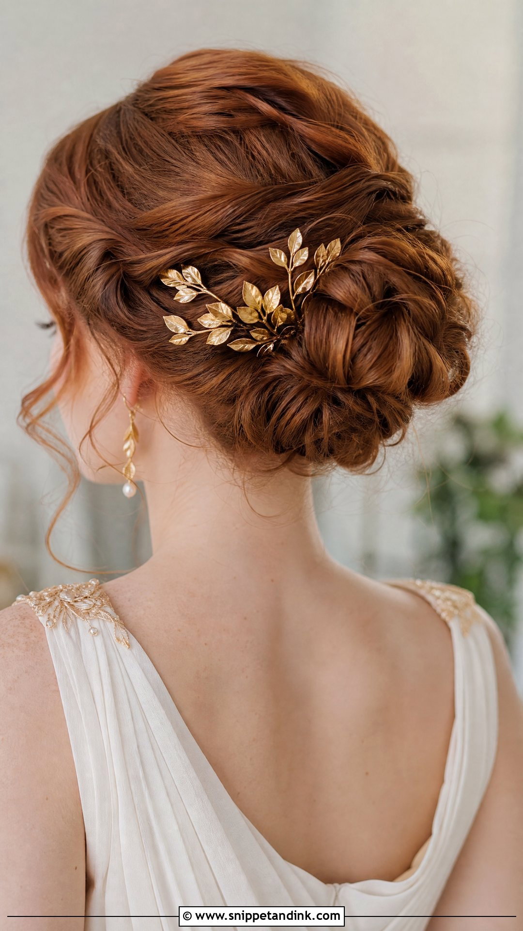 Gold Leaf Hair Comb - Snippet and Ink - 30 Hair Accessories for Wedding