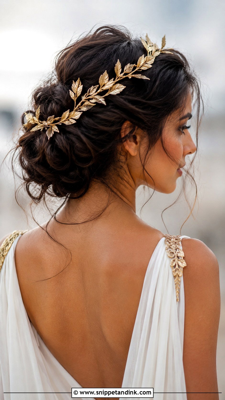 Gold Leaf Headpiece - Snippet and Ink - 30 Wedding Hair Accessories