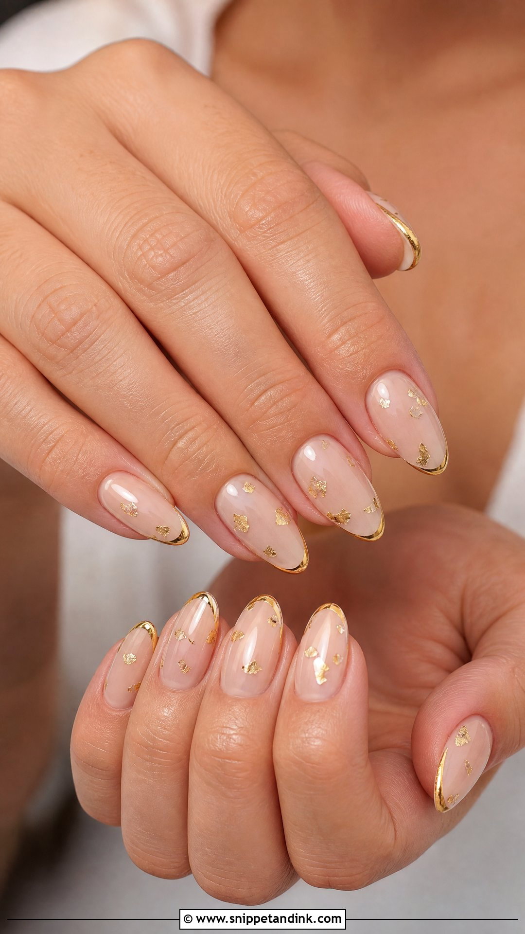 Gold Marriage Nails - Snippet and Ink - 25 Marriage Nails Art Designs